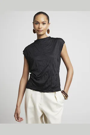 River Island Womens Crinkle Top - Size Medium