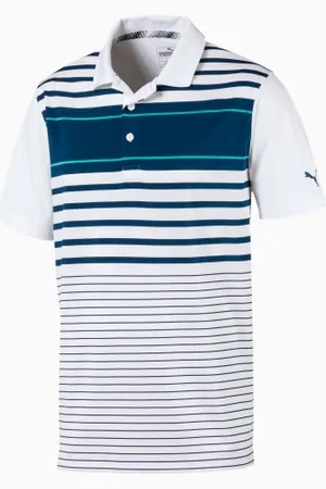 PUMA Mens Cobra Spotlight Striped Collared Sports Golf Polo Shirt 577882 16 - - Size Medium
