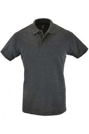 Sols Mens Perfect Pique Short Sleeve Polo Shirt ( Marl) Cotton - Size Small