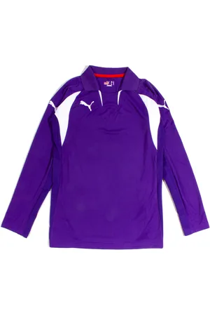 PUMA Mens Violet V-Kat Long Sleeve Sports Top - - Size Small