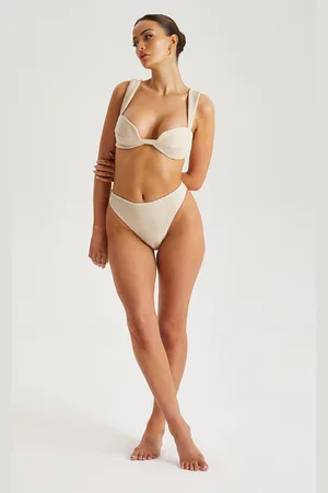 Urban Bliss Womens Textured Ribbed Bikini Top - Size 16 UK