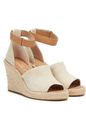 TOMS Marisol Natural Oxford Wedge Womens - Suede - Size UK 6