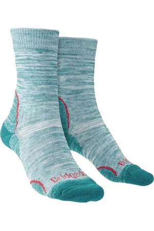 Bridgedale Womens Hiking Boot Socks - Teal - Nylon - Size 3-4.5 (UK Shoe)