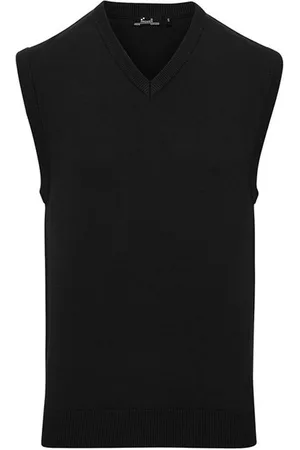 Premier Mens Knitted Sleeveless Sweater Vest - Size X-Large