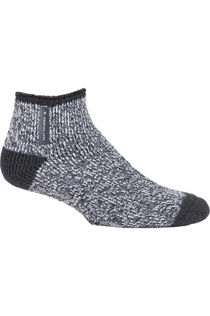 Heat Holders Mens Warm Luxury Fleece Lined Lounge Bed Socks - - Size 6-11