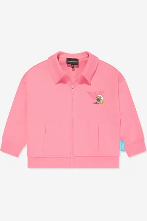 Emporio Armani Girls Zip Up Top in - Size 8Y