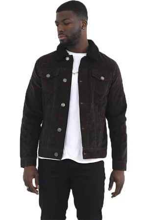 Brave Soul Mens Prestwich Corduroy Jacket - - Size Medium
