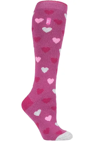 Heat Holders Womens LITE - Ladies Thin Extra Long Thermal Socks - Nylon - Size UK 4-6.5