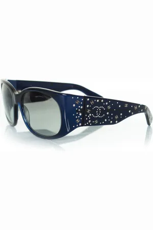 CHANEL Pre-owned Womens sunglasses with CC rhinestone print - One Size