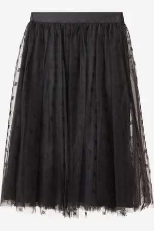 Fendi Girls Embroidered Tulle Skirt - - Size 6Y
