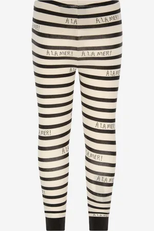 Mini Rodini Kids Unisex Cotton Striped Leggings