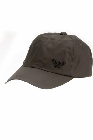 Emporio Armani Mens Accessories Nylon Baseball Cap with Eagle Plate in - One Size