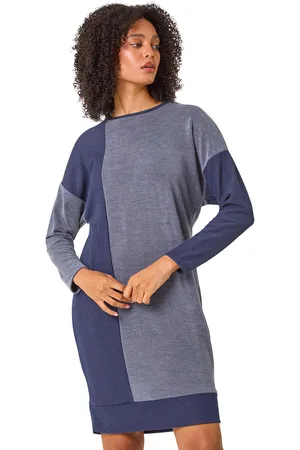 Roman Womens Colour Block Stretch Jumper Dress - - Size 16 UK