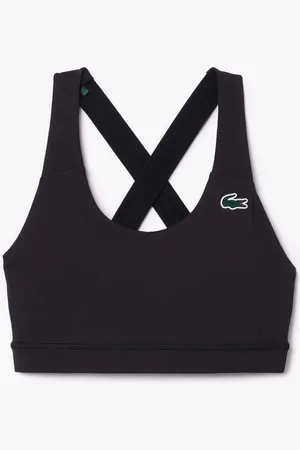 Lacoste Womens Sport Breathable Stretch Bralette in - Size Small