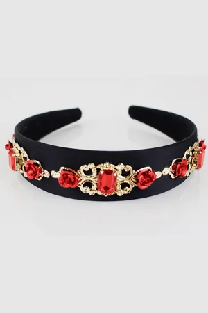 SVNX Womens Red Rose Embellished Headband - - One Size