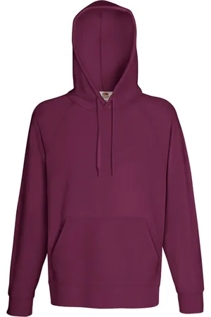Fruit Of The Loom Mens Lightweight Hooded Sweatshirt / Hoodie (240 GSM) - Cotton - Size Medium