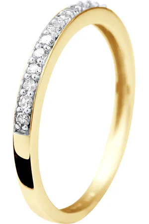 Diadema Womens - Ring - Prestige Jewelery - Diamonds - Yellow Gold - - Size T