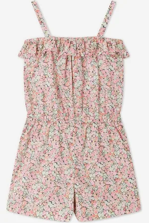 BONPOINT Girls Agrume Floral Playsuit in - Size 10Y