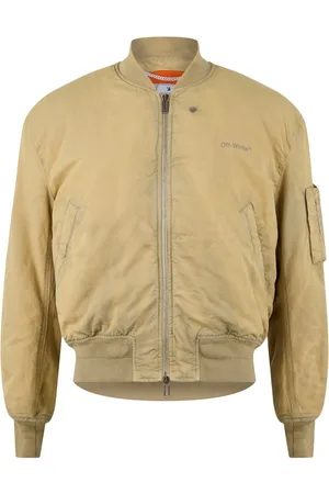 OFF-WHITE Mens Diag Tab Vintage Bomber Jacket Polyamide - Size X-Large
