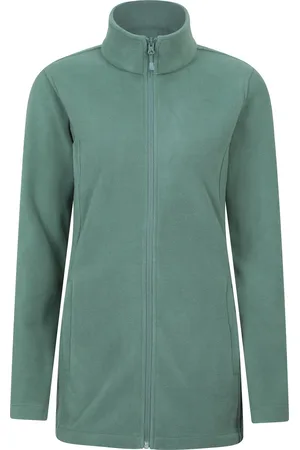 Mountain Warehouse Womens/Ladies Longline Fleece Jacket ( Green) - Size 12 UK