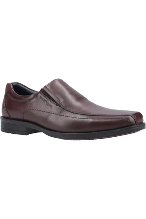 Hush Puppies Boys Brody Leather Shoes ( Brown) - Size UK 9 Kids