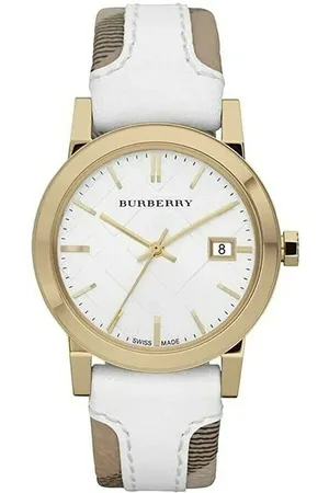 Burberry BU9110 Leather Large Check WoMens Watch - One Size