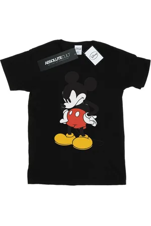 Disney Mens Mickey Mouse Angry Look Down T-Shirt - Size Large
