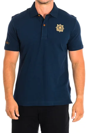 La Martina Mens Short Sleeve Polo TMPG30-PK001 man - Cotton - Size Small