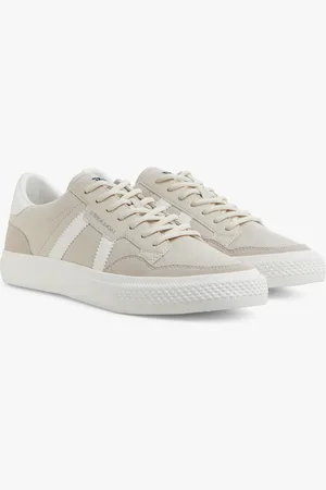 JACK & JONES MORDEN CANVAS Mens Casual Moonbeam - - Size UK 9
