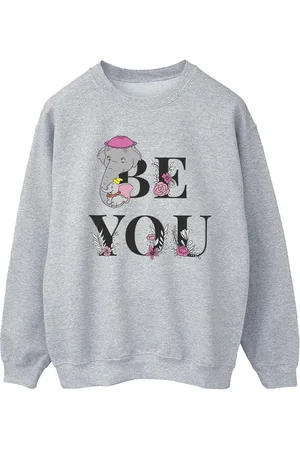 Disney Womens/Ladies Dumbo Be You Sweatshirt (Sports Grey) - - Size Medium