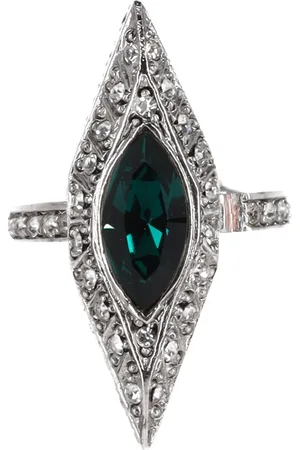 Oscar de la Renta Pre-owned Womens de la Art Deco Cocktail Ring in Metal - One Size