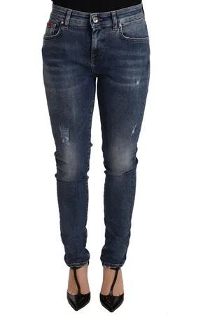 Dolce & Gabbana WoMens Wash Skinny Denim Cotton Stretch Jeans material_cotton - Size IT 40 (Womens)