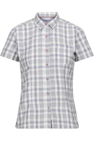 Regatta Womens/Ladies Mindano VIII Checked Short-Sleeved Shirt (Coronet ) - Size 10 UK