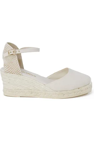 Espadrilles Womens Wedge with Lace Fastening and Synthetic Sole - Cotton - Size EU 41