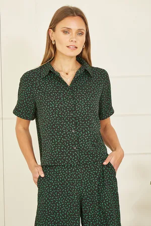 Yumi Womens Ditsy Print Shirt - Size 12 UK