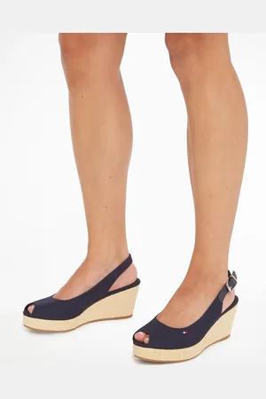 Tommy Hilfiger Womens Iconic Elba Sling Back Wedge - - Size UK 6.5