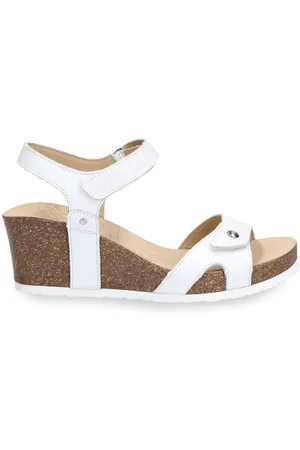Panama Jack Womens Julia B1 Wedge Leather Sandals - Size UK 9