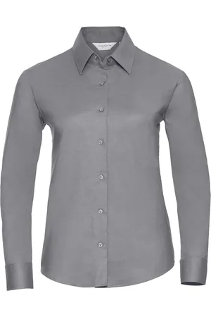 Russell Athletic Collection Ladies/Womens Long Sleeve Easy Care Oxford Shirt - Size Small
