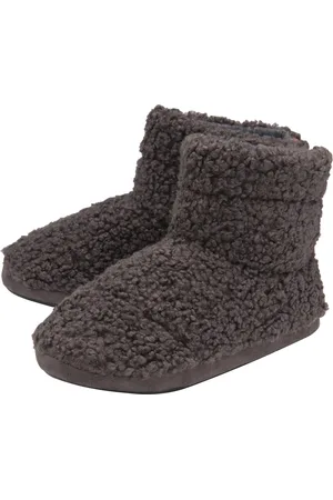 Dunlop Mens Furry Sherpa Memory Foam Slipper Boots (8, ) - Size 9 (UK Shoe)