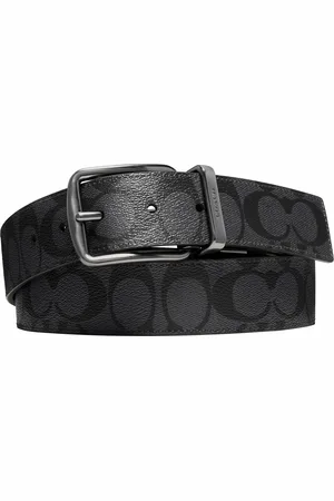 Coach Mens Wide Harness CTS Reversible Belt in Signature - - One Size