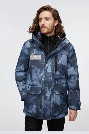 Bosideng Mens Short Goose Down Jacket With Hood - - Size Medium