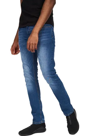 Crosshatch Mens Svelte Stretch Jeans (Stone Wash) - - Size 32R