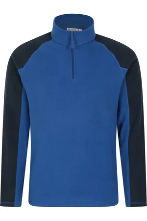 Mountain Warehouse Mens Ashbourne II Half Zip Fleece Top (Cobalt) - - Size X-Large