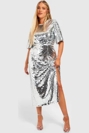 Boohoo Womens Plus Shard Sequin Midaxi Dress - - Size 18 UK