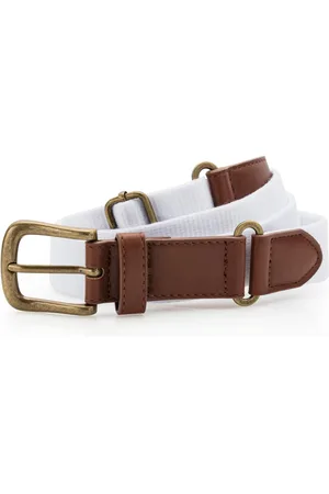 Asquith Mens Faux Leather And Canvas Belt - One Size