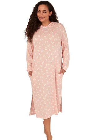 Marlon Womens Penguin Print Hooded Lounge Dress - - Size Large