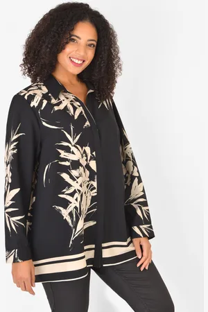 Live Unlimited London Womens Abstract Border Print Shirt - - Size 12 UK