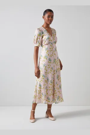 LK Bennett Womens Leith Dresses, Multi - Silk - Size 14 UK