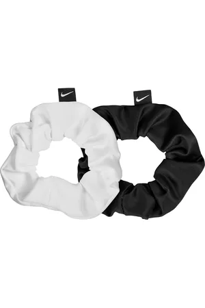 Nike Unisex Terrycloth Gathered Hair Ties (Pack of 2) ( /White) - One Size