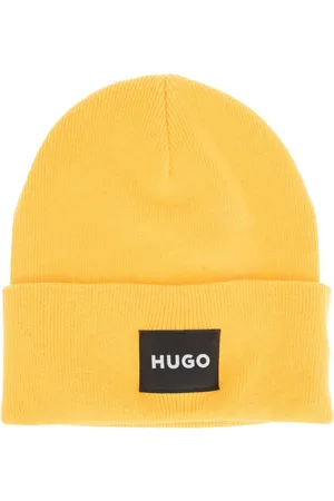 HUGO BOSS Mens Accessories Xevon Ribbed Turn Up Beanie in - One Size